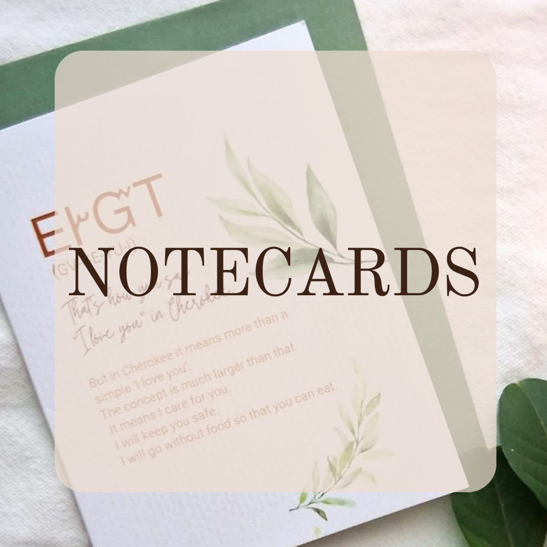 cherokee notecards -designed and printed in oklahoma