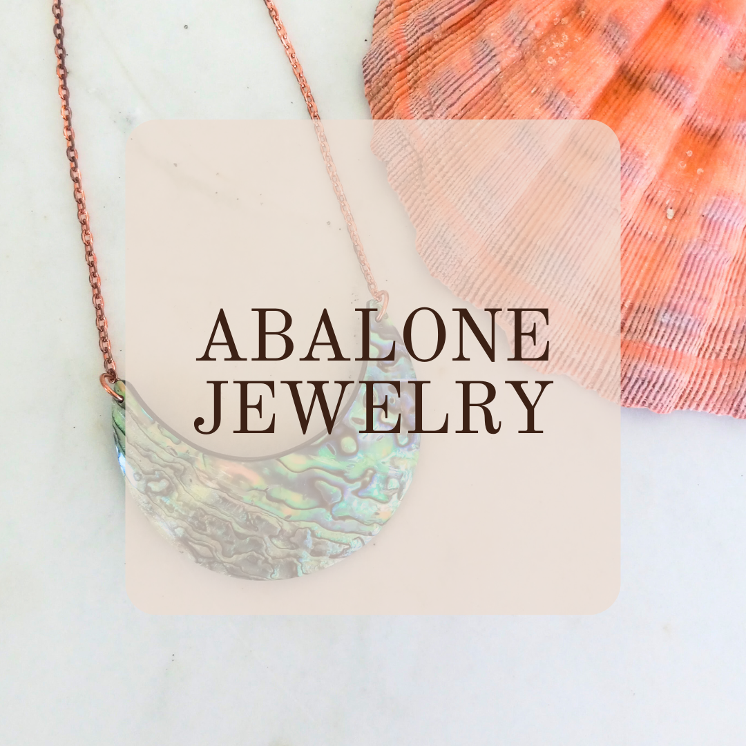 ablaone jewelry by cherokee copper - abalone gorget with a shell 