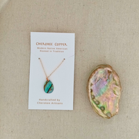 Mingo Tear Drop Abalone Necklace