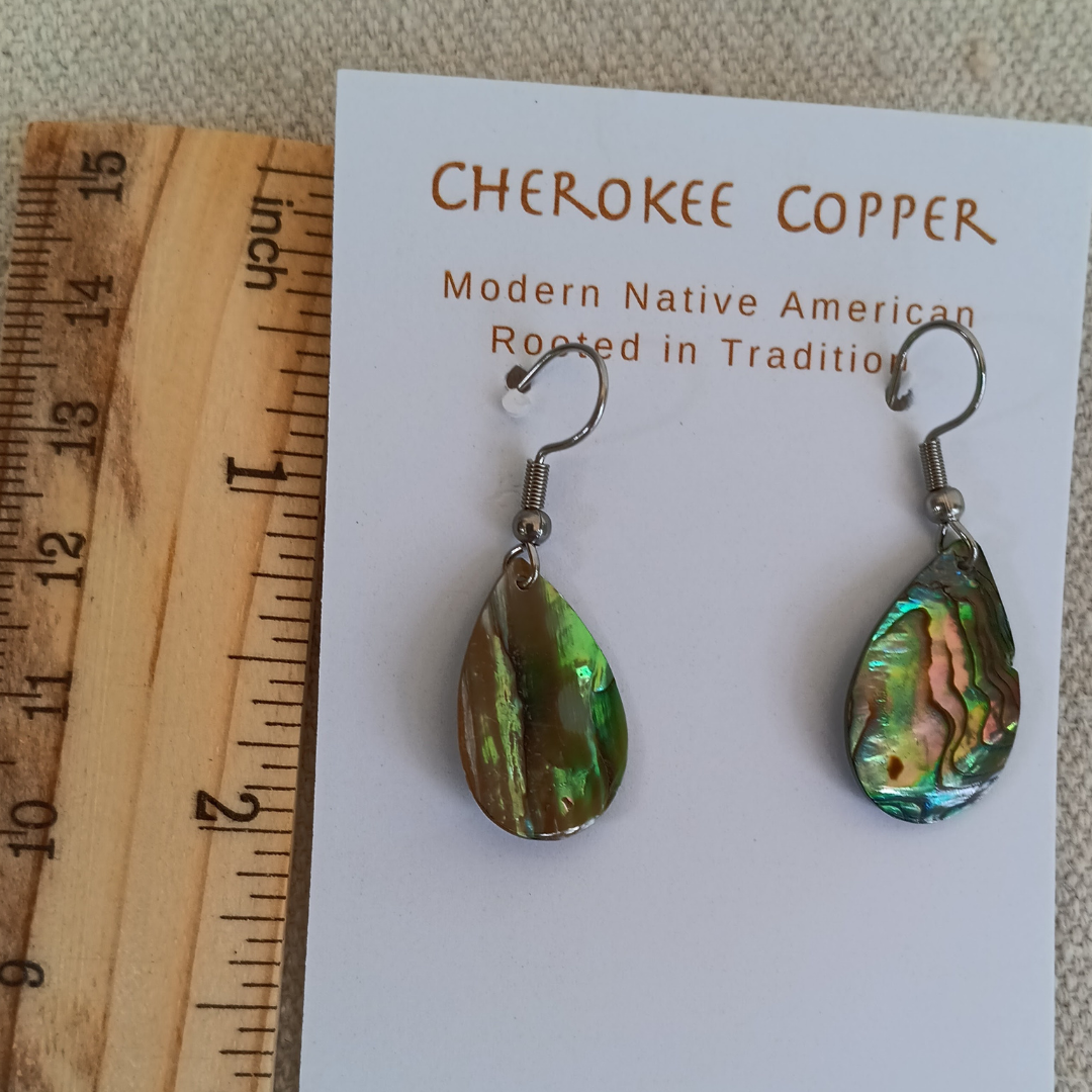 Teardrop Abalone Earrings