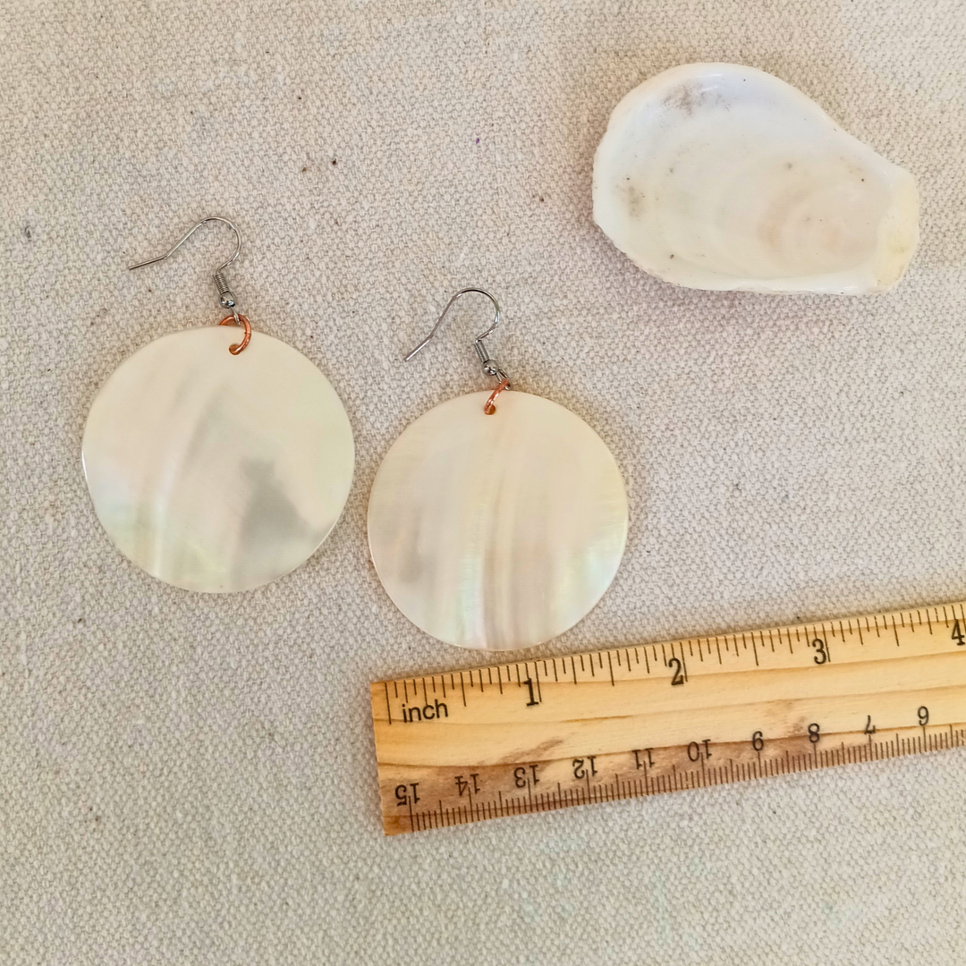 Mother of Pearl Statement Earrings