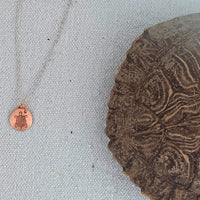 Grandmother Turtle Small Copper Necklace