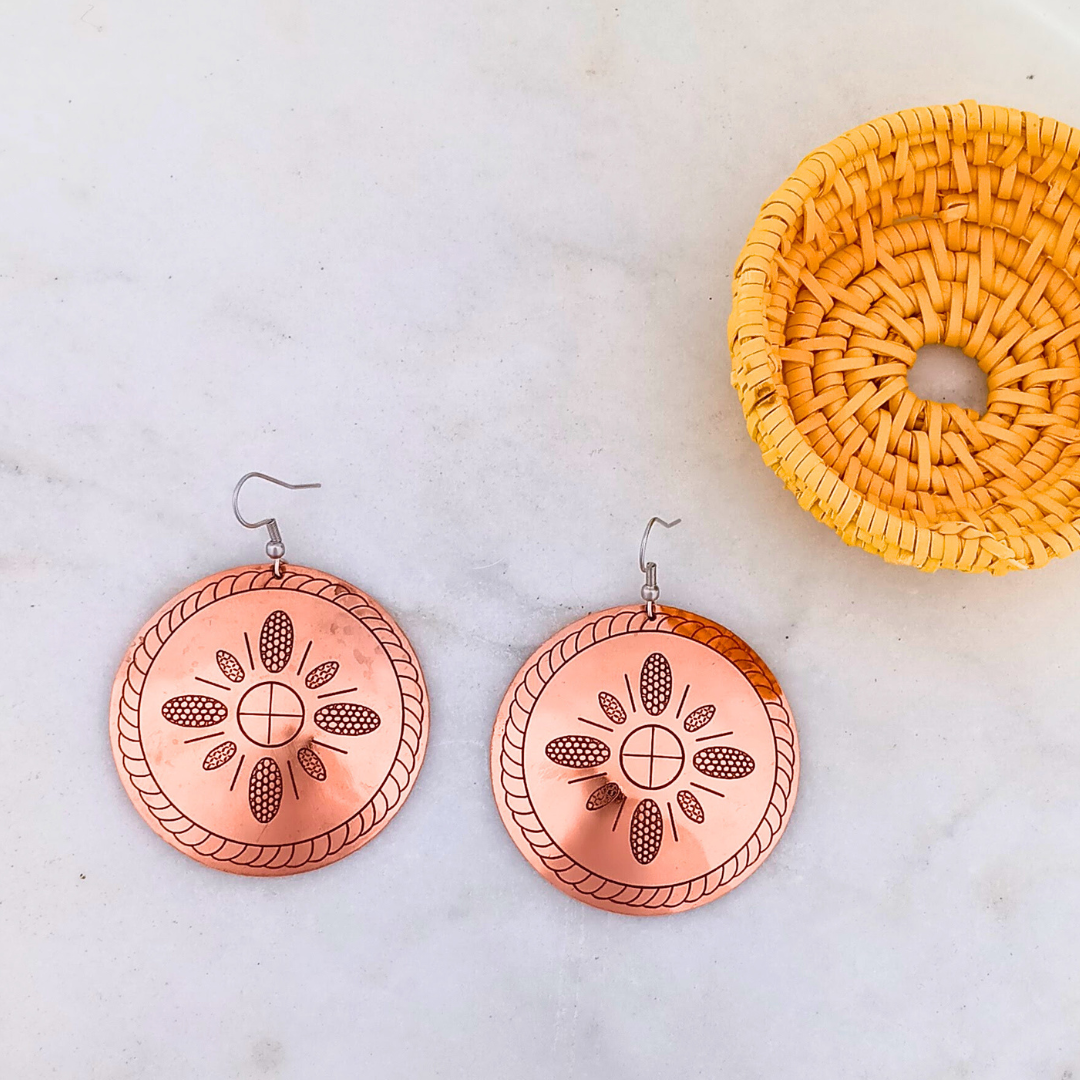 Selu Corn Copper Earrings