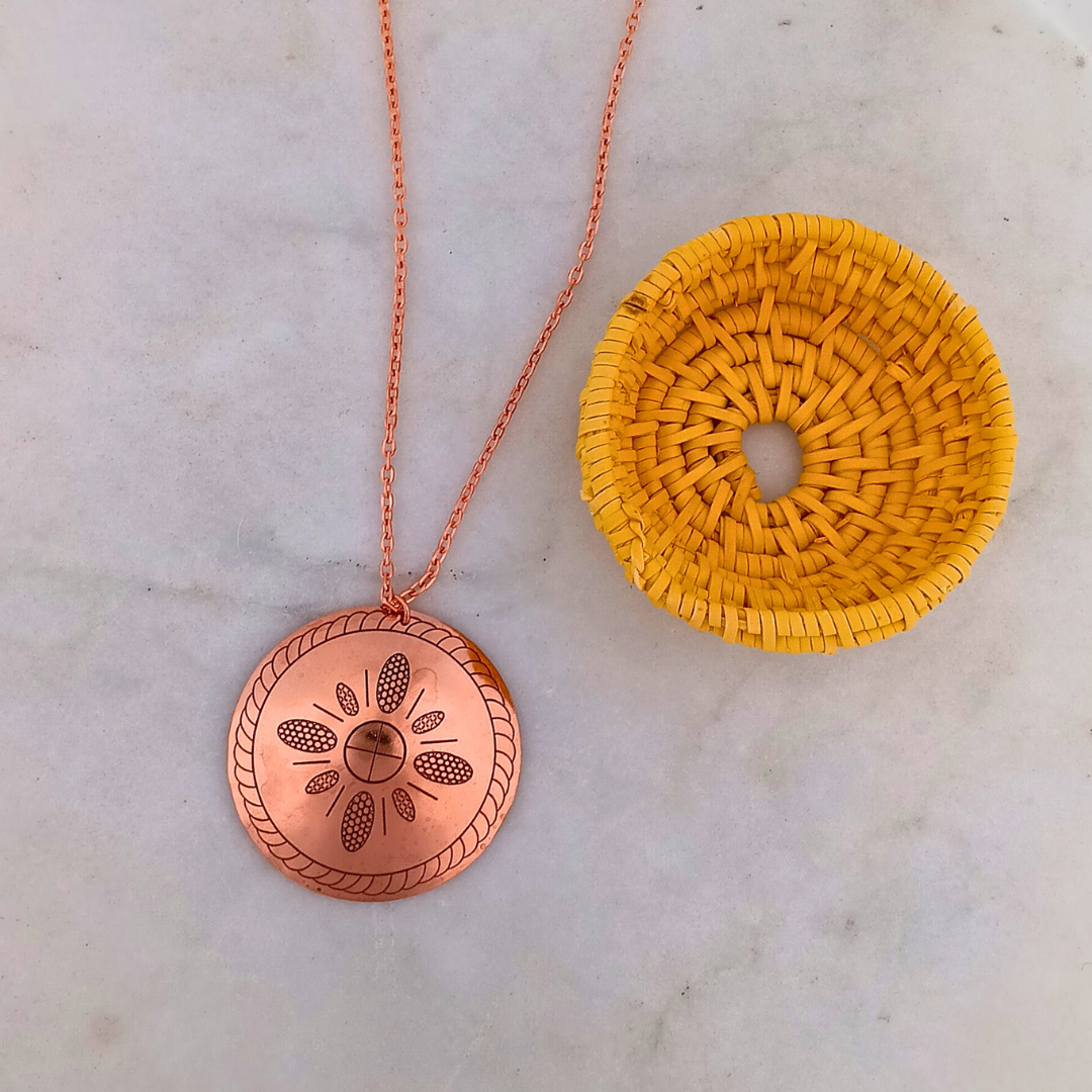 Selu Corn Copper Medallion