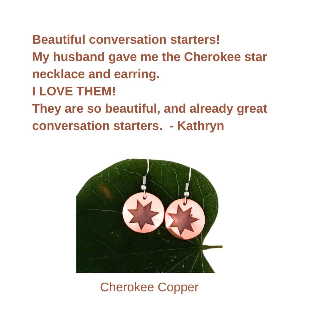 Customer review of Cherokee star earrings 
