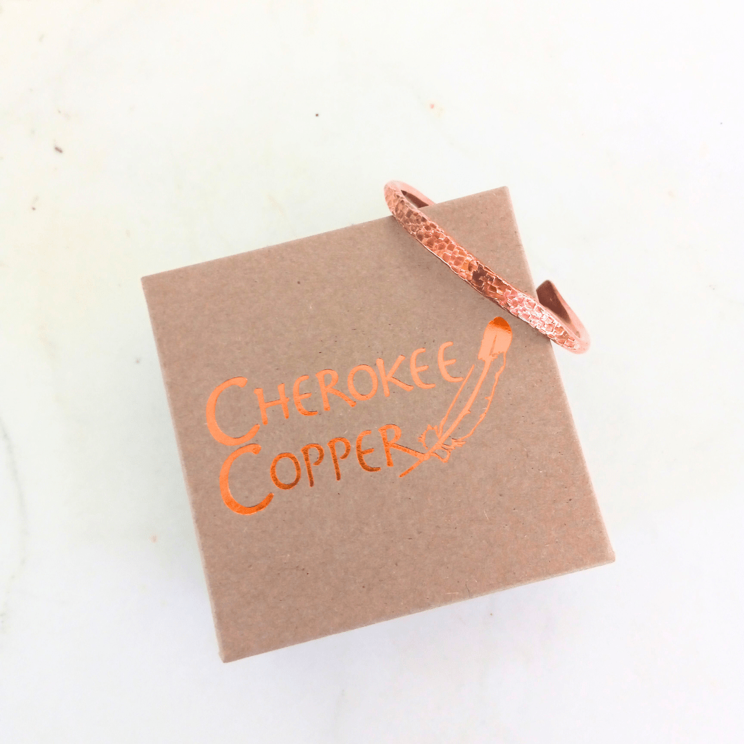Ross Copper Cuff Bracelet with gift box