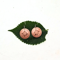 Selu Corn Copper Earrings - Small size 1"