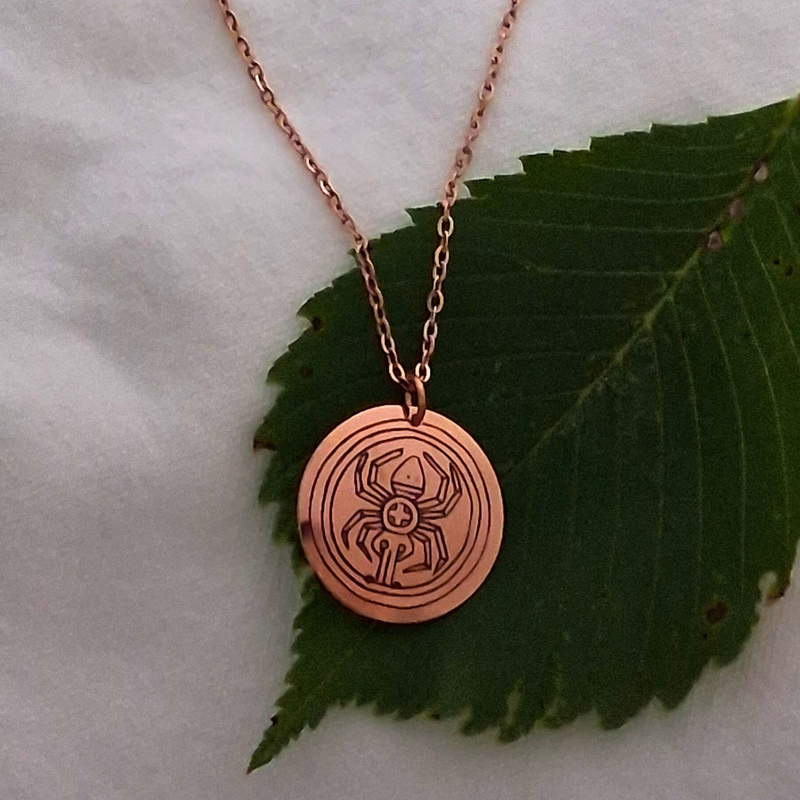 Cherokee Waterspider copper pendant necklace by Cherokee Copper