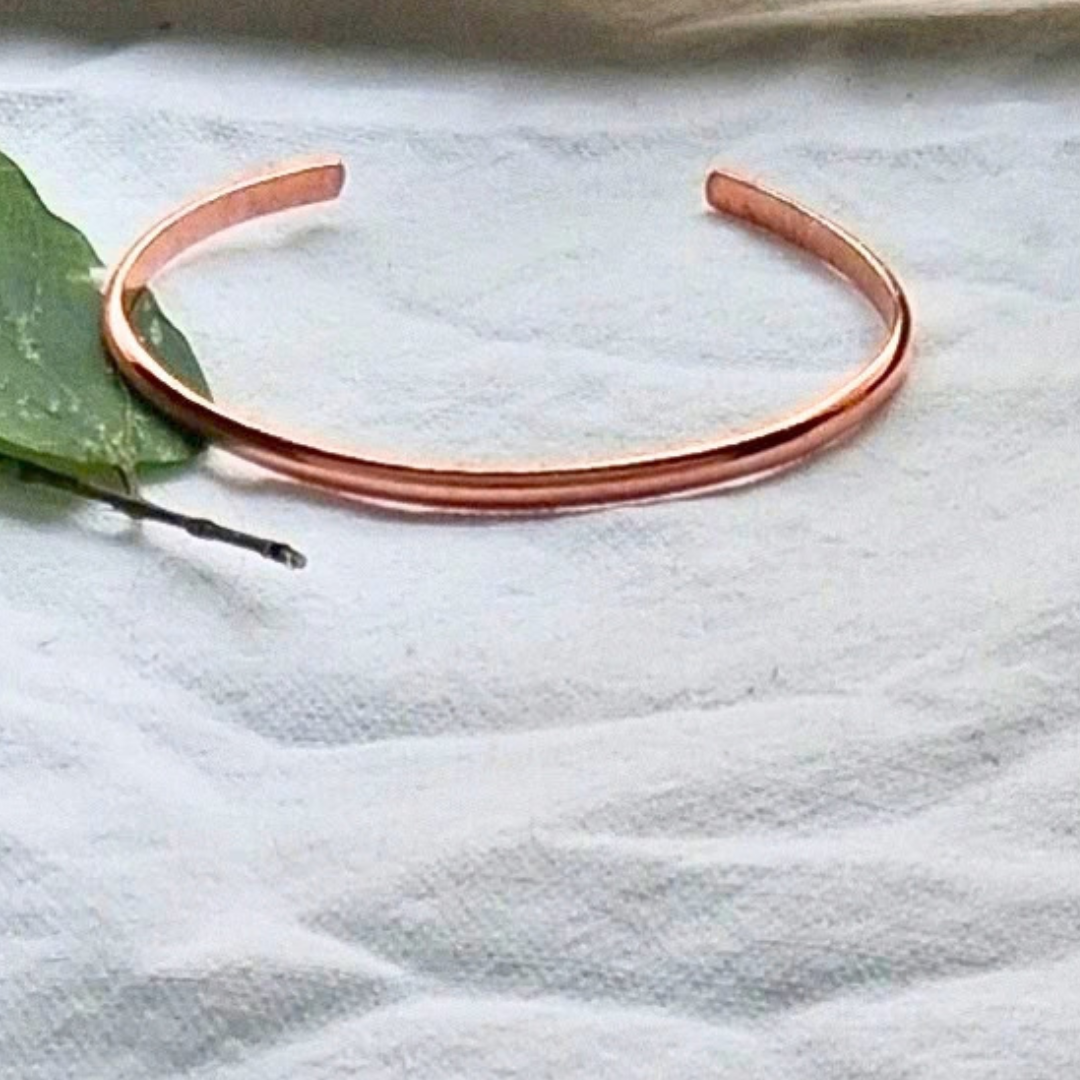 Copper Cuff on a white background by Cherokee Copper
