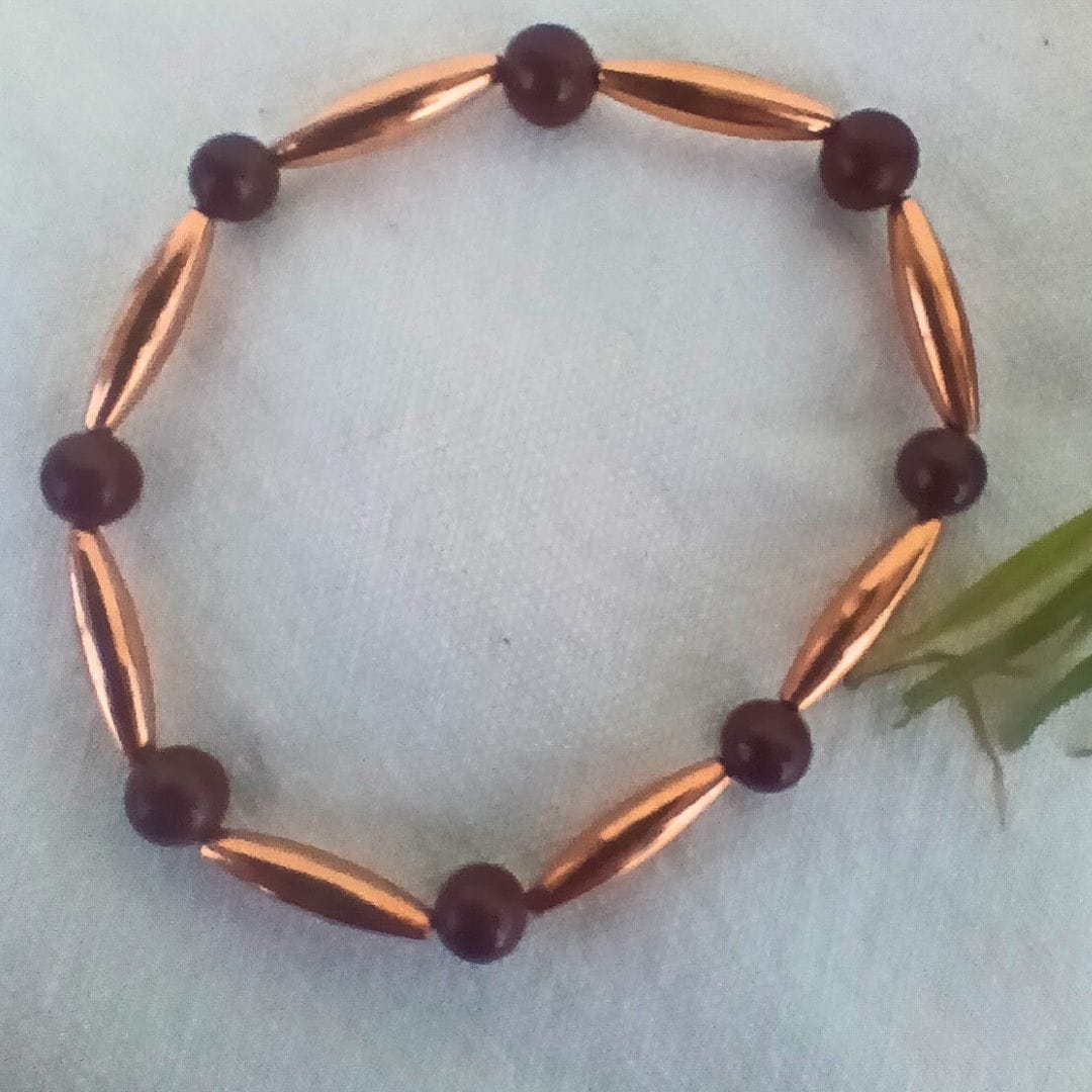 Clay and copper bracelet by Cherokee Copper