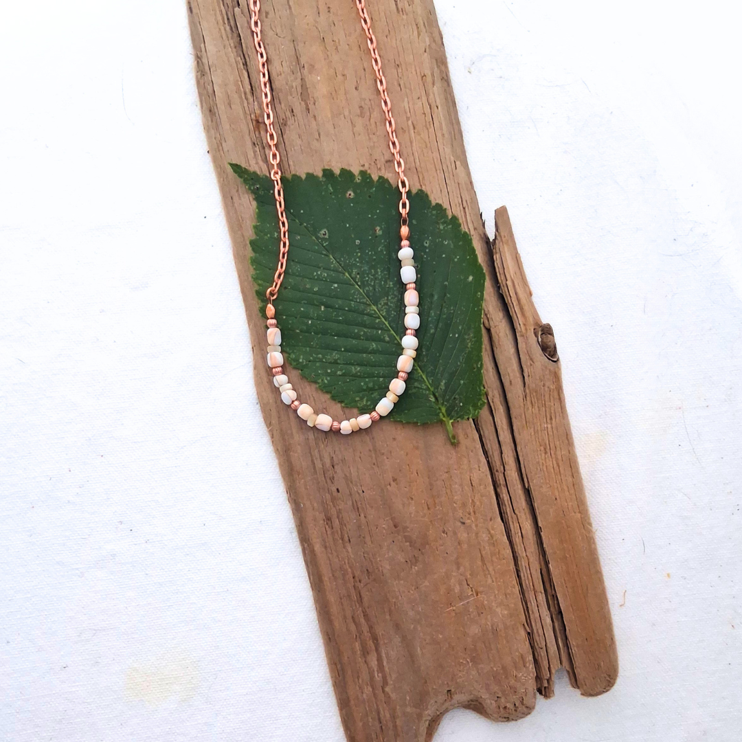 Conch and Mother of Pearl Necklace