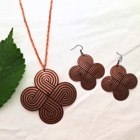 Four Directions Statement Copper Jewelry Set