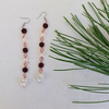 Qualla Garnet & Pearl Earrings Limited Edition