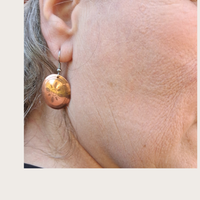 Selu Corn Copper Earrings - Small size 1"