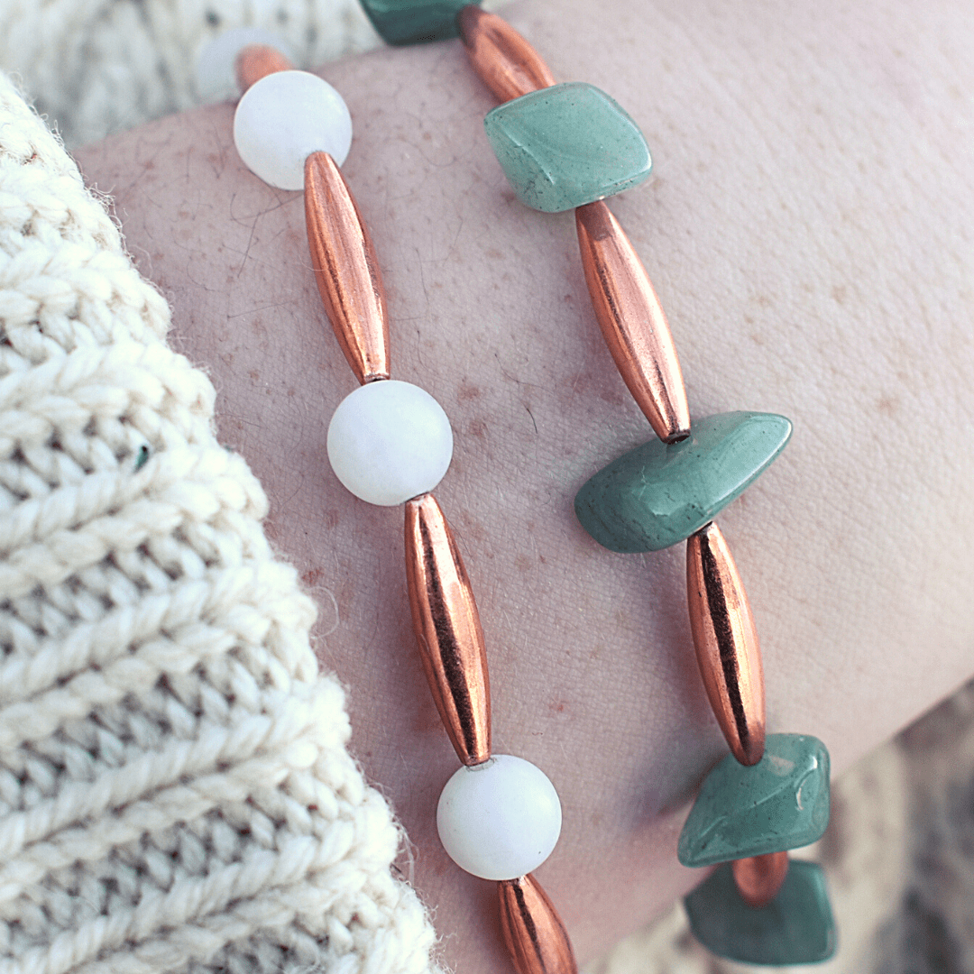 Copper & gemstone bracelets (3_c3ca4e28)