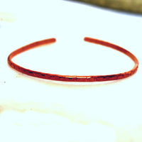 Pebble cuff bracelet in copper